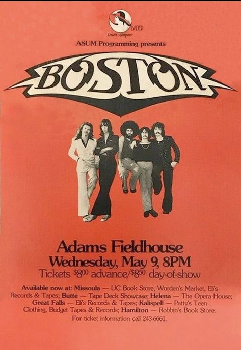 Boston Band, Boston Poster, Classic Rock Albums, Cab Calloway, American Boys, Music Rooms, Rock N Roll Art, Vintage Concert Posters, Music Concert Posters