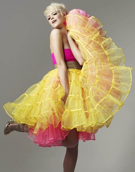 follies Pink Yellow Weddings, Neon Tutu, Pink Tulle Dress, Frou Frou, Tulle Tutu, Yellow Wedding, Pink Tulle, Yellow And Pink, Pink Lemonade