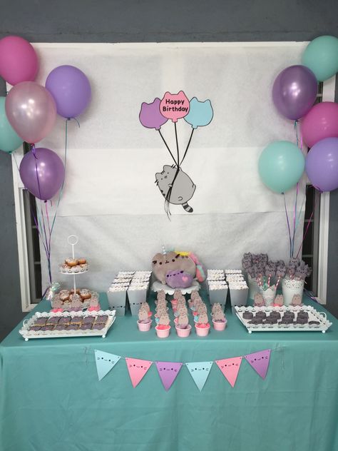 Pusheen Birthday Party, Pusheen Birthday Party Ideas Diy, Pusheen Themed Birthday Party, Pusheen Birthday Invitations, Pusheen Birthday Decorations, Pusheen The Cat Birthday Party, Pusheen Party Ideas, Pusheen Birthday Party Ideas, Pusheen Birthday Cake