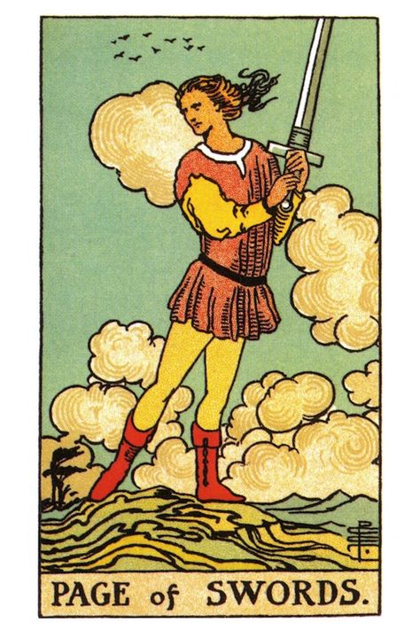 Queen of Swords Tarot card meaning. Page Of Swords Tarot, Page Of Swords, Leo Constellation Tattoo, Tarot Horoscope, Rider Waite Tarot Decks, Swords Tarot, Leo Constellation, Love Tarot Reading, Tarot Meanings