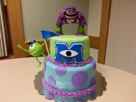 Monsters University Cake Monsters University Cake, Monster University Cakes, Monster University Party, University Party, Monster Inc Birthday, Decorative Cakes, Monster Inc, Monster Cake, Monsters University