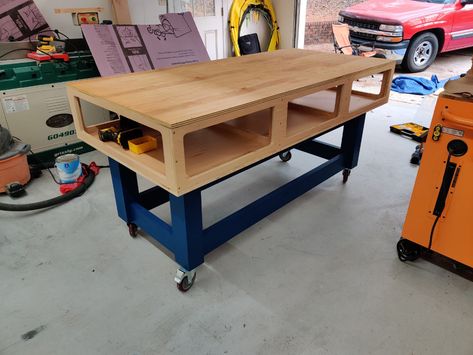 Paulk Workbench, Portable Workbench, Table Saw Stand, Saw Stands, Southern Yellow Pine, Assembly Table, Shop Projects, New Tools, Woodworking Table