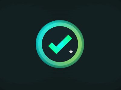 Dribbble - CSS Animated Checkmark Button by Sascha Michael Trinkaus Gradient Button, Website Animation, Button Animation, Ui Buttons, Check Mark, Screen Video, Green Screen Video Backgrounds, Video Background, Green Screen