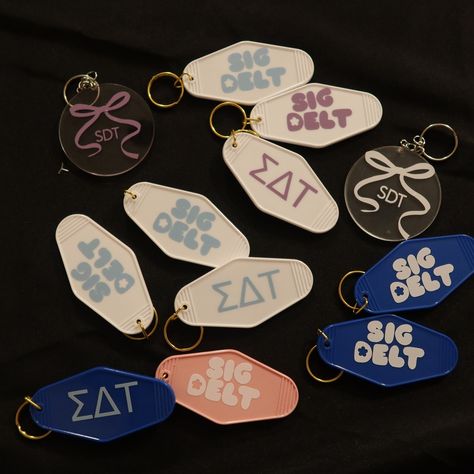 Get ready for big little reveal with custom goodies💖💖 -cups $14 -keychain $4 -pouch $5 -tote $8 #smallbusiness #fau #college #pins #buttons #sorority #gameday #floridaatlantic #custommerch #custom #explore #parentswknd #explorepage #biglittle Big Little Reveal, Guitar Picks, Big Little, Sorority, Get Ready, Guitar, Pouch, Pins