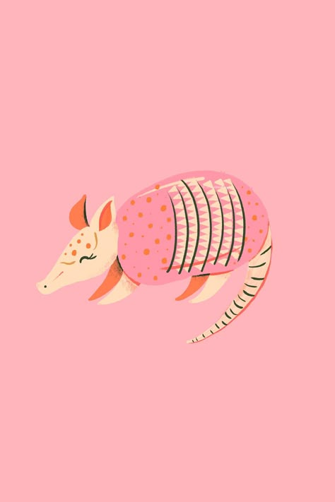 Texas, Pink, Armadillo, Illustration, Procreate App, Pink Armadillo, Armadillo drawing Pink Fairy Armadillo Drawing, Armadillo Drawing Illustration, Armadillo Doodle, Texas Illustration Art, Armadillo Aesthetic, Outdoorsy Illustration, Armadillo Watercolor, Armadillo Painting, Armadillo Wallpaper