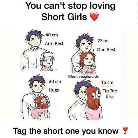 Short Girl Quotes, Cute Couple Comics, Sweet Love Quotes, Cute Couple Quotes, Cute Images With Quotes, Cute Love Stories, Cute Love Cartoons, Crazy Funny Memes, Cute Love Pictures