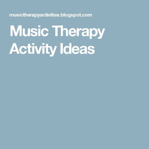 Music Therapy Activity Ideas Dr Who Art, Art Therapy Benefits, Music Therapy Interventions, Music Therapy Activities, Group Therapy Activities, Art Therapy Directives, Therapeutic Recreation, Therapy Activity, Music Therapist