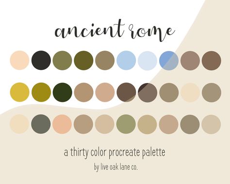 Procreate Color Palettes, Color Palette Procreate, School Of Athens, Palette Challenge, Procreate Color Palette, Academia Aesthetics, Roman Ruins, Cotton Candy Sky, The Sorcerer's Stone