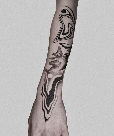 Sleeve Abstract Tattoo, Warped Tattoo, Suminagashi Tattoo Design, Ink Spill Tattoo, Mist Tattoo, Fluid Tattoo Design, Scene Tattoo, Organic Tattoo, Abstract Tattoo Designs