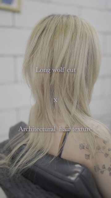 Wolf cut with shifted long Layer Wolf Tail Haircut, Wolf Cut Style, Long Layer Cut, Japanese Perm, Flame Hair, Long Wolf Cut, Digital Perm, Wave Perm, Wolf Tail