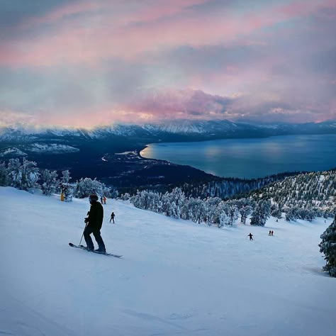 Lake Tahoe, CA & NV on Instagram: “Winter at it’s best❄️ ⛷🏂 ................................ Follow @laketahoe.ig for more pictures of Tahoe ................................…” Lake Tahoe Winter, Tahoe Winter, 2025 Prayer, Ski Town, Lake Landscape, Winter Pictures, Prayer Board, 2025 Vision, Lake Tahoe