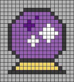 Crystal Ball Perler Beads, Pixel Art Witchcraft, Perler Bead Witchy, Easy Halloween Pixel Art, Cauldron Pixel Art, Cute Halloween Pixel Art, Bead Keychain Diy Pattern, Witch Perler Beads, Pixel Art Pattern Easy Cute Simple