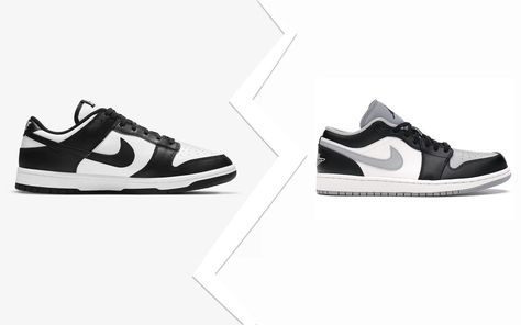 Nike Dunk Low Panda Vs Nike Air Jordan 1 Low Shadow: Looks, price, and more compared Air Jordan 1 Shadow, Jordan 1 Low Shadow, Jordan 1 Shadow, Nike Dunk Lows, Dunk Low Panda, Nike App, Jordan 1 Lows, Air Jordan Low, Jordan Low