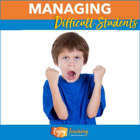 How to Deal with Difficult Students in the Classroom Managing Difficult Students, Bad Behavior Kids, Behavior Plan, Difficult Children, Behavior Plans, Behavior Interventions, Classroom Management Tips, Student Behavior, Classroom Jobs