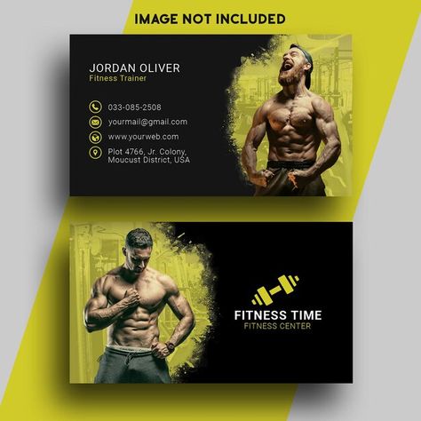 Gym Business Card, Gym Membership Card, Personal Trainer Business, Fitness Business Card, Gym Business, Business Card Design Black, Card Workout, Gym Wallpaper, Gym Logo