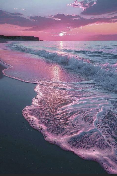 Pink Nature, Beautiful Ocean Pictures, Pretty Landscapes, Preppy Wallpaper, Beach Wallpaper, Beautiful Nature Wallpaper, Summer Wallpaper, Sunset Pictures, Pretty Wallpapers Backgrounds