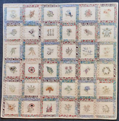 Field Journal Quilt - finished! Field Journal, Liberty Fabrics, Garden Quilt, How To Finish A Quilt, Liberty Fabric, Cottage Garden, Quilting, Thread, Cottage