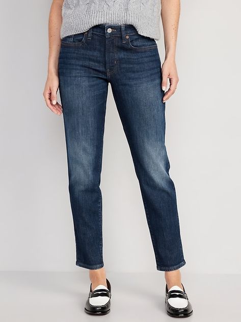 Mid-Rise OG Straight Ankle Jeans for Women | Old Navy Plus Size Black Jeans, 60 Year Old Woman, Plus Size 20, Straight Ankle Jeans, Size 12 Women, Curvy Jeans, Best Jeans, Virtual Closet, Mid Rise Jeans