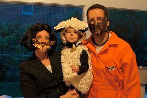 #Halloween #family #costumes #Clarice #Hannibal #SilenceOfTheLambs #horror Buffalo Bill Costume Silence Of The Lambs, Theme Costumes, Family Themed Halloween Costumes, Lamb Costume, Olaf Costume, Peter Pan Costumes, Movie Halloween Costumes, Themed Halloween Costumes, Toy Story Costumes