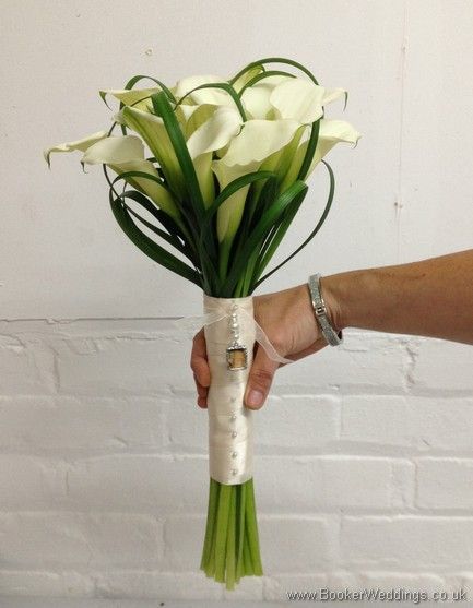 Peace Lily Bouquet, Bridal Bouquet Calla Lillies, Liverpool Wedding, Hand Tied Bridal Bouquet, Lily Bouquets, Calla Lily Bouquet Wedding, Calla Lily Bouquet, Flowers And Gifts, Wedding Flower Packages