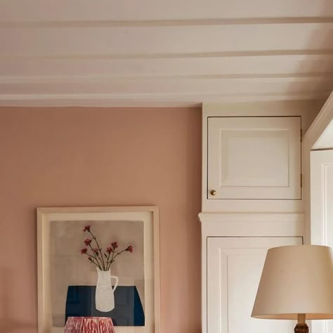 Setting Plaster, Garden Magazine, Bedroom Wall Colors, London House, Georgian Homes, Pink Bedroom, Pink Room, Bedroom Paint, House Garden