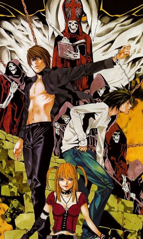 Deat Note, Anime Kingdom, Notes Art, L Lawliet, Light Yagami, Name Wallpaper, Gothic Anime, Bleach Anime, Manga Illustration