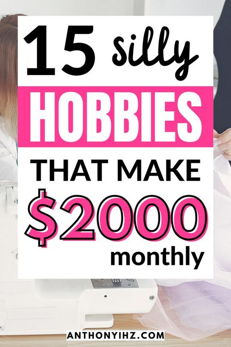 Are you looking for simple hobbies that make money? Here is a list of 15 profitable hobbies that make money so you can use your free time to make money. Best hobbies that can make you money, money making hobbies to earn you money in your spare time, hobbies at home that make money. Money making hobbies, hobbies to make money, earn money from home, side jobs to make money, work from home, make money online, hobbies, jobs, money Craft Jobs, Typing Jobs From Home, Easy Hobbies, Making Money Teens, Legit Online Jobs, Home Based Jobs, Easy Online Jobs, Typing Jobs, Legit Work From Home