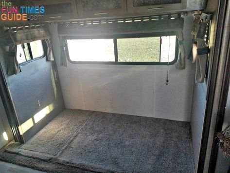 DIY RV DINETTE REPLACEMENT: The dinette is a piece of RV furniture that I don't use - so I removed it! See how I did this RV dinette replacement myself and put a comfy recliner in its place. Camper Dinnete Remodel, Rv Dining Table Makeover, Rv Dinette To Daybed, Rv Dinette Replacement Ideas, Diy Rv Dinette, Rv Dinette Remodel, Rv Dinette Replacement, Camper Upgrades, Pod Camper