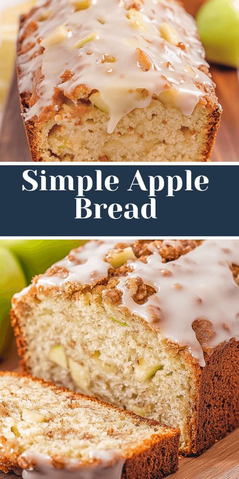 Keep it simple with this Dutch Apple Bread recipe that’s both easy to bake and full of flavor. Apples, nuts, and cinnamon come together in perfect harmony. Apple Bread Recipe Easy, Dutch Apple Bread Recipe, Dutch Apple Bread, Flaky Bread, Fall Dessert Recipes Apple, Apple Quick Bread, Cinnamon Streusel Topping, Ms Recipes, Apple Bread Recipe