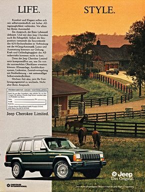 1992 Jeep Cherokee Limited (Germany) | by aldenjewell Jeep Ads, Jeep Old, Xj Jeep, Vintage 4x4, Jeep Zj, Automobile Advertising, Vintage Jeep, Old Jeep, Jeep Xj