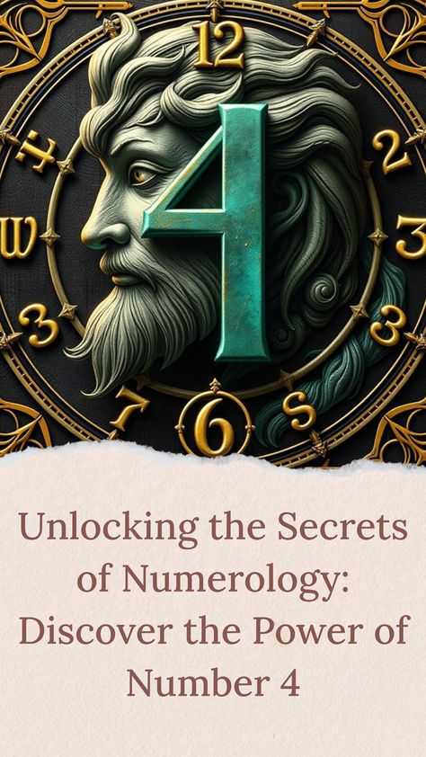 Explore the fascinating world of numerology, specifically the powerful significance of the number 4. Known for its association with stability, practicality, and determination, the number 4 offers valuable insights into your personality and life path. Discover how this number influences your relationships, career choices, and personal growth. Don't miss out on understanding how to harness the energy of the number 4 in your life. Click the link above to dive deeper into the full content and unlock the secrets of numerology! Numerology Number 4, The Number 4, Numerology Life Path, Numerology Numbers, Career Choices, Number 4, Life Path, Personal Growth, The Secret