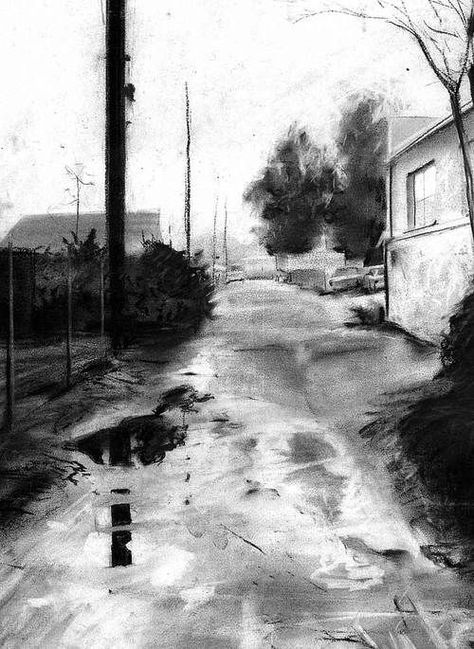 Charcole Art Ideas, Charcoal Art Ideas, Charcole Drawings, Craig Mullins, Drawing With Charcoal, Charcoal Artwork, Landscape Pencil Drawings, Art Charcoal, Charcoal Portraits