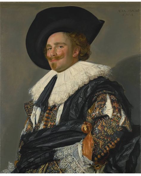 The Laughing Cavalier, 1624, by Frans Hals (Credit: Trustees of the Wallace Collection) Frans Hals, Wallace Collection, Dutch Golden Age, Moustaches, National Gallery Of Art, Viking Warrior, Dutch Artists, National Gallery, Art Historian