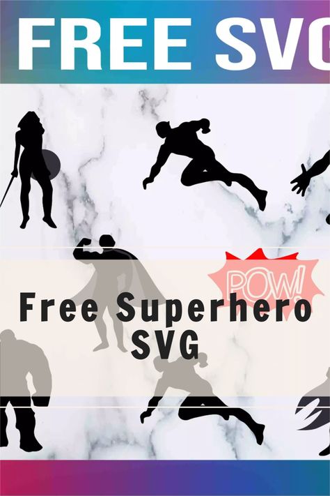 Cricut Superhero Projects, Superhero Svg Files Free, Superhero Svg Free, Superhero Silhouette, Superhero Svg, Htv Projects, Cricut Svg Files Free, Summer Camp Activities, Camp Activities