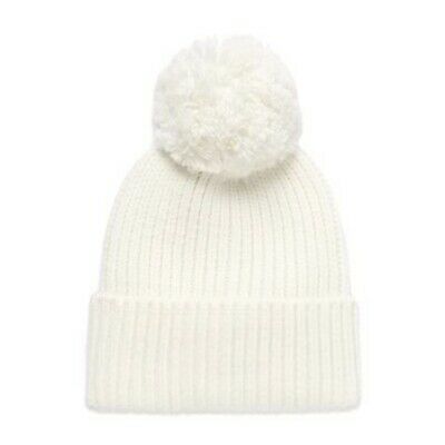 UGG Women's Rib-Knit Pom-Pom Beanie Hat Ivory 18751 O/S $60.00 NWT | eBay Stylish Womens Hats, White Hats, Knit Pom Pom Hat, Fur Pom Pom Beanie, Ugg Accessories, Pom Pom Beanie Hat, White Beanies, Women's Hats, Faux Fur Pom Pom