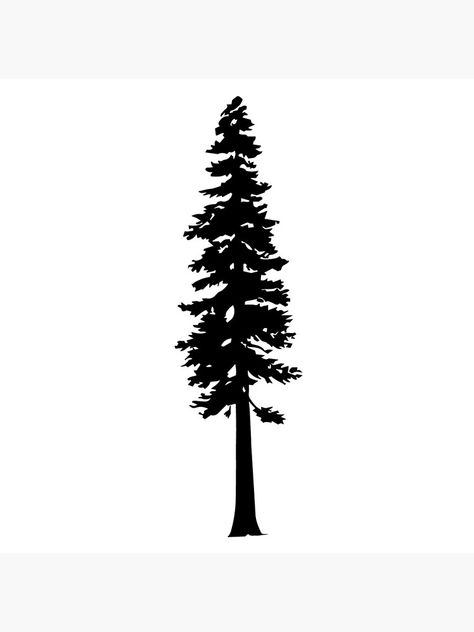 Redwood Tattoo, Tree Silhouette Tattoo, Pine Tree Drawing, Acrylic Painting Inspiration, Pine Cone Art, Sequoia Tree, New Tattoo Designs, Tree Tattoo Designs, Silhouette Tattoos