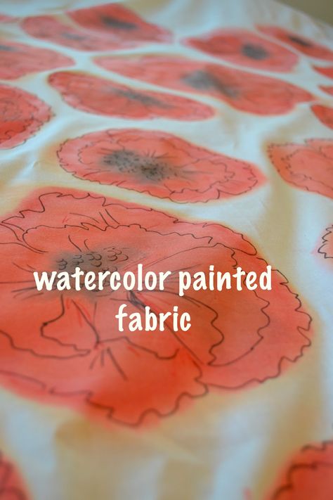 Fabric Art Tutorials, Street Watercolor, Homemade Paint, Fabric Paint Diy, Painting Fabric, Floor Cloths, Fabric Painting Techniques, Fabric Painting On Clothes, Painted Fabric