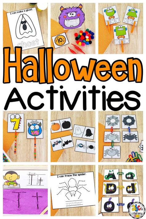 Halloween Fine Motor Activities Bundle - ABC's of Literacy Free Halloween Literacy Centers, Halloween Fine Motor Activities, Halloween Tracing, Halloween Fine Motor, Halloween Play Dough, Halloween Literacy Activities, Halloween Literacy Centers, October Themes, Halloween Literacy