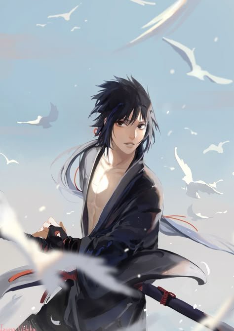 Sasuke Uchiha Art Adventure Time, Madara Vs Hashirama, Izuna Uchiha, Poses Manga, Art Vampire, Photo Naruto, Manga Naruto, Sasuke Sakura, Uchiha Clan