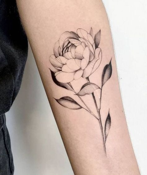 Peony Flower Tattoos, Anniversary Tattoo, Peony Tattoo, Flower Tattoo Drawings, Birth Flower Tattoos, Peonies Tattoo, Tattoo Cover, Tattoo Feminina, Tattoo Designs And Meanings