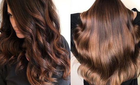 Chocolate Hair Color, Chili Chocolate, Golden Brown Hair, Dyed Hair Pastel, Hair Color Chocolate, Brown Ombre Hair, Latest Hair Color, Chocolate Hair, Balayage Hair Dark