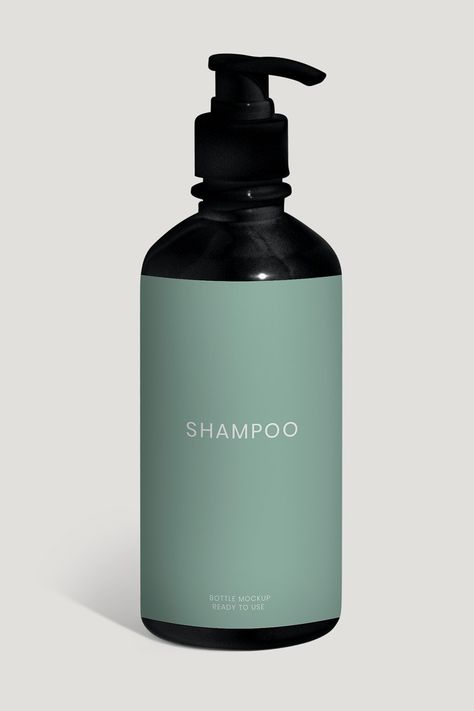 Black shampoo bottle mockup design | premium image by rawpixel.com / Chanikarn Thongsupa Shampoo Bottle Design Ideas, Hair Oil Bottle Packaging, Shampoo Bottle Design Packaging, Shampoo Bottle Design, Shampoo Label Design, Hair Packaging Design, Shampoo Packaging Design, Hotel Shampoo, Cosmetic Branding