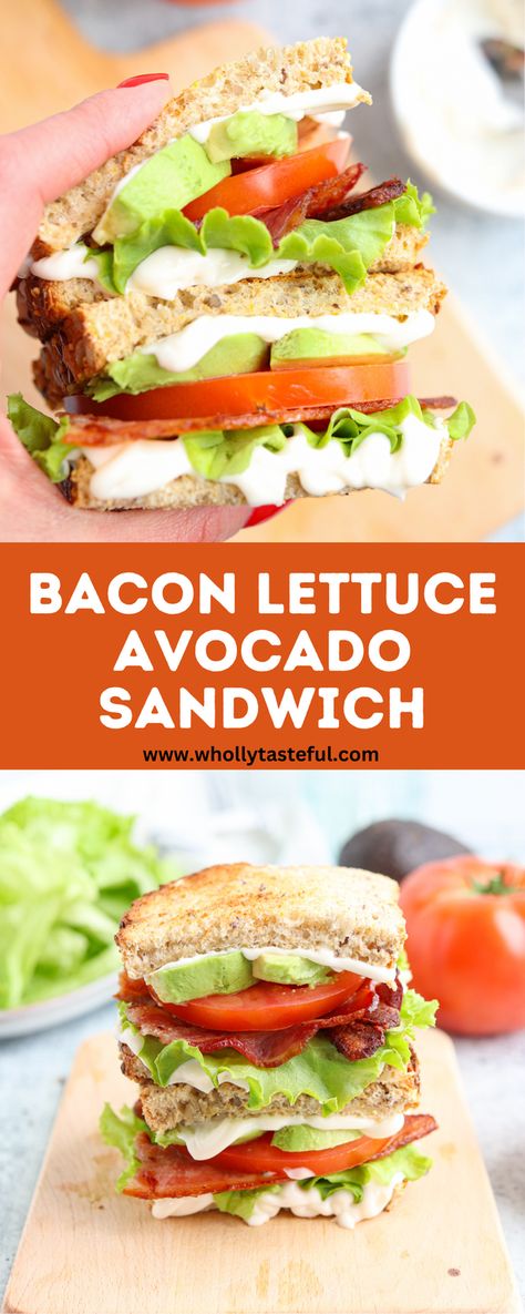 Make your regular BLT sandwich extra exciting by adding creamy avocado. Learn how to make the most delicious BLAT sandwich with my tutorial. Great as an easy lunch or a quick weeknight dinner. Blat Sandwich, Avocado Tomato Sandwich, Sandwich With Avocado, Classic Blt Sandwich, Falafel Pita, Squash Fries, Carrot Fries, Blt Sandwich, Avocado Sandwich