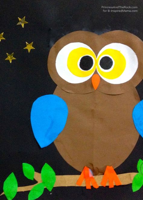 Have you and your kids ever read The Gruffalo?  It's one of our favorite!  Gruffalo Inspired #Owl Craft for #Kids Owl Craft, Fiesta Tropical, The Gruffalo, Owl Theme, Owl Crafts, Daycare Crafts, Fall Crafts For Kids, Kindergarten Art, Autumn Crafts