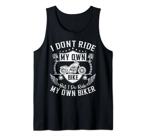 PRICES MAY VARY. This funny motorcycle retro vintage design reads i don't ride my own bike but i do ride my own biker. It's great for mothers day or valentines day. Lightweight, Classic fit, Double-needle sleeve and bottom hem Biker Girlfriend Outfits, Bike Week Outfits Biker Chic, Motorcycle Girlfriend, Women Biker Outfits, Biker Outfits For Women, Biker Babe Outfit, Biker Outfits, Biker Chick Style, Biker Chick Outfit