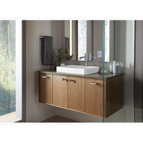 Kohler K53730 | Studio41 | White Vessel Bathroom Sink Kohler Kitchen, How To Install Countertops, Vessel Faucets, Vessel Sink Faucet, Vessel Bathroom Sink, Boys Bathroom, Vessel Sink Bathroom, Vessel Sinks, Sink In