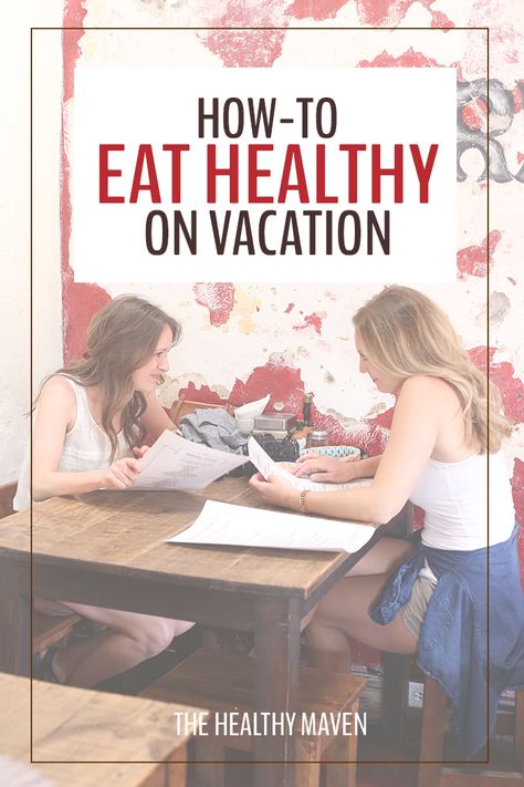 {VIDEO} How To Eat Healthy On Vacation Family Vacation Meals, Healthy Travel Snacks, How To Eat Healthy, Vacation Meals, Healthy Travel, Healthy Eating Tips, Eat Healthy, Healthy Living Tips, Nutrition Tips