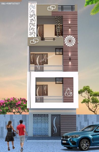 Indian Building Design, Small Home Elevations Modern, Indian House Front Design, Alivation Of House Design, Home Elevations Indian, Small House Front Design Elevation, Small House Elevation Design Indian, House Elevation Design Indian Modern, Small House Elevation Design Modern