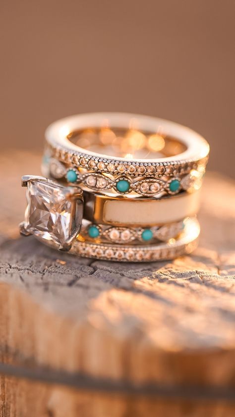 Western Stacked Wedding Rings, Navajo Wedding Rings, Antler Wedding Rings Womens, Deer Antler Wedding Rings Women, Deer Antler Engagement Ring, Antler Engagement Ring Women, Western Inspired Wedding Rings, Western Wedding Ring Sets, Rustic Wedding Rings For Women