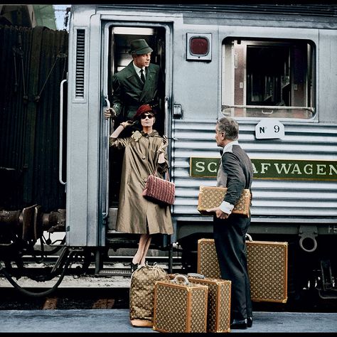 Apollo 11 Mission, Louis Vuitton Trunk, Louis Vuitton Luggage, Luxury Train, Vintage Luggage, Catherine Deneuve, Conde Nast Traveler, Air France, Louis Vuitton Official